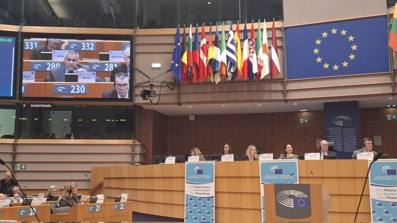 Image for the Tweet beginning: Στην Ολομέλεια της Ευρωπαϊκής Οικονομικής